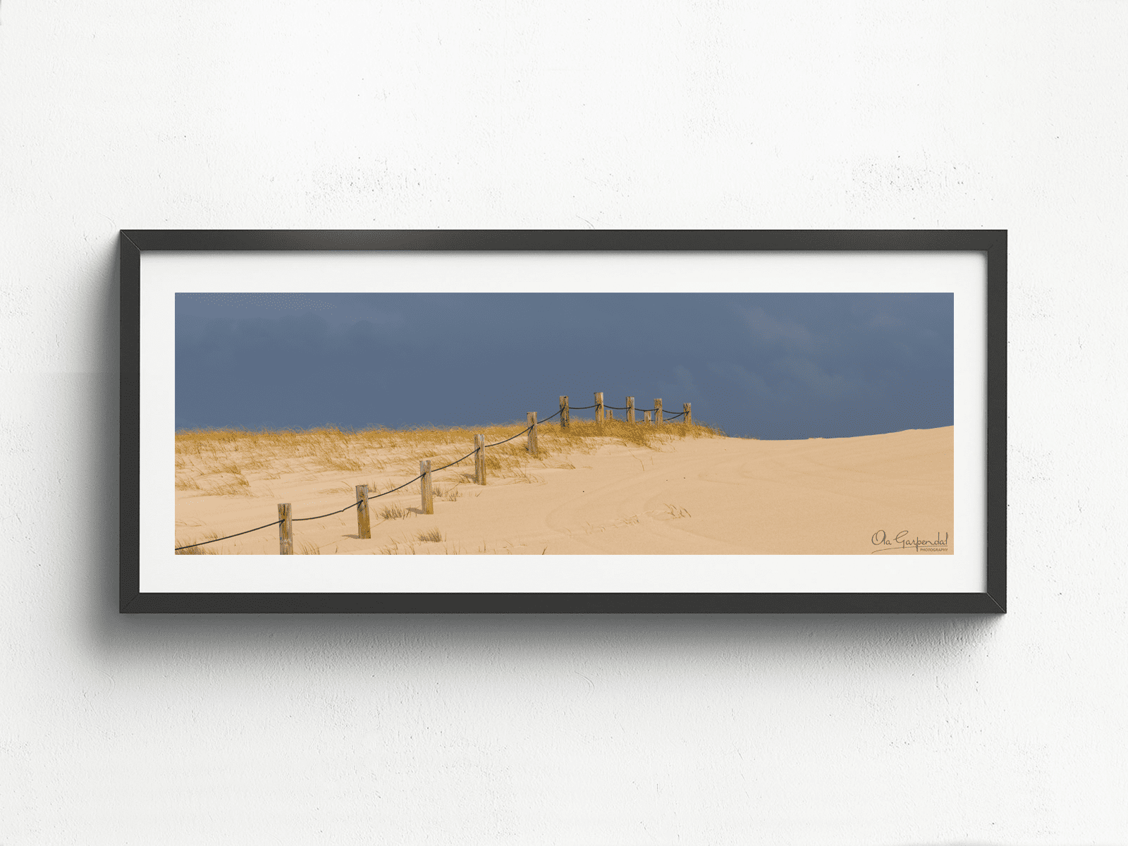 Off llimits 1-3 L Black Frame on small wall