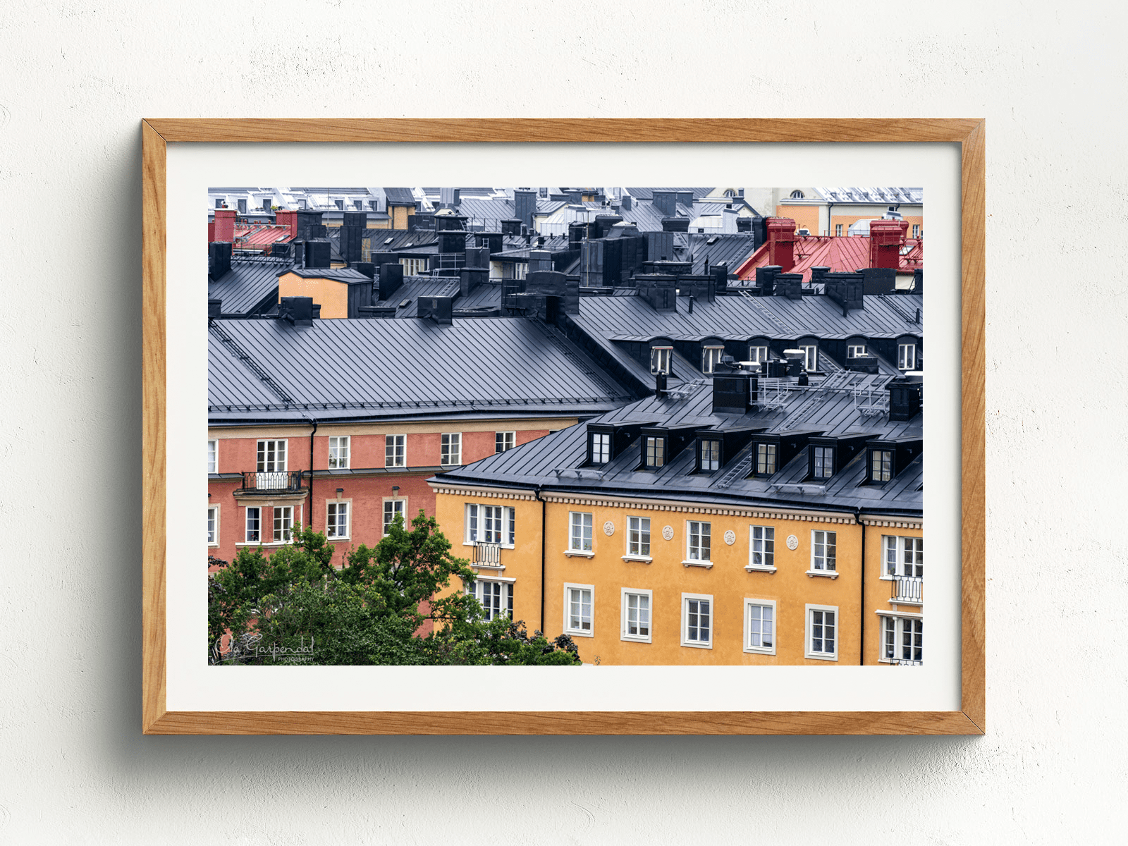Rooftops of Vasastan 2-3 L Timber Frame on small wall